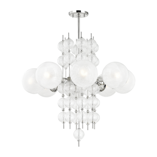 Hudson Valley Lighting Calypso 8 Light 33.5 inch Chandelier Ceiling Light