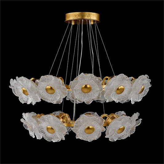 John Richard Farnese Two-Tier Twenty-One-Light Chandelier