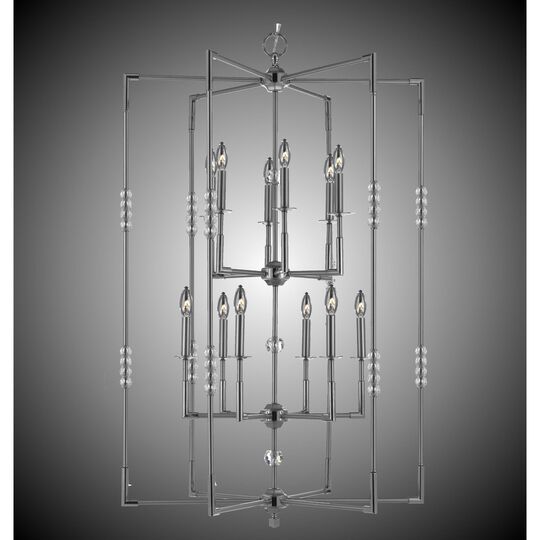 Magro 12 Light Chandelier by American Brass and Crystal