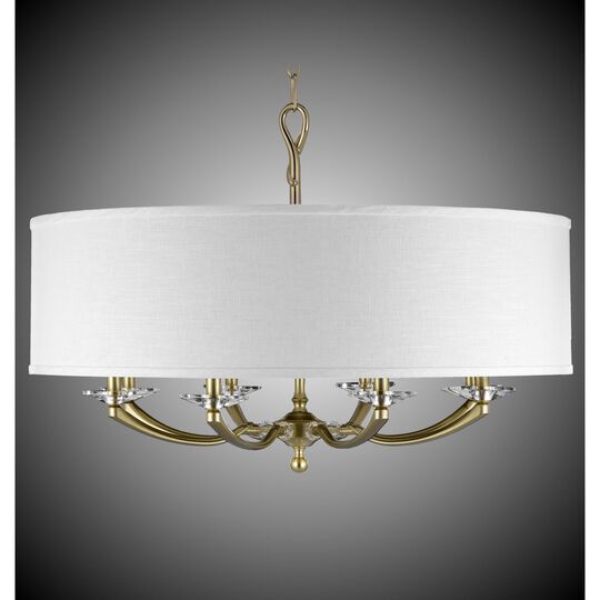 Kensington 8 Light Mini Chandelier by American Brass and Crystal