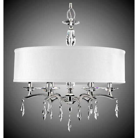 Kaya 6 Light Chandelier by American Brass and Crystal