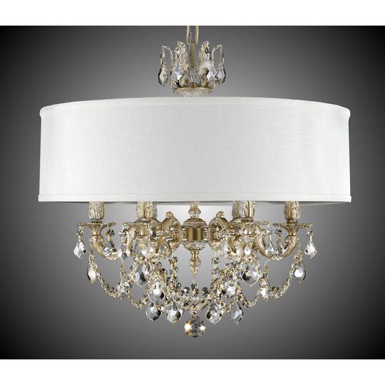 Llydia 6 Light Chandelier by American Brass and Crystal