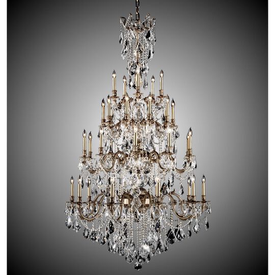 Bellagio 35 Light Chandelier by American Brass and Crystal