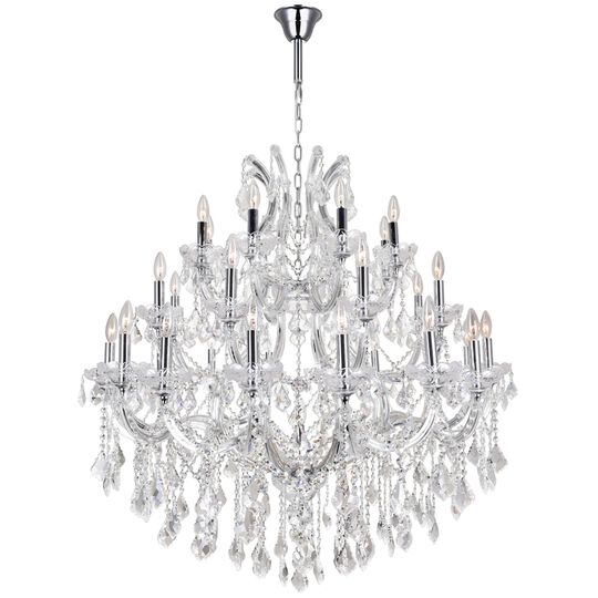 Maria Theresa 42 Inch 33 Light Chandelier by CWI Lighting