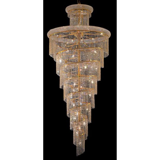 Spiral 36 Inch Large Pendant by Elegant Lighting