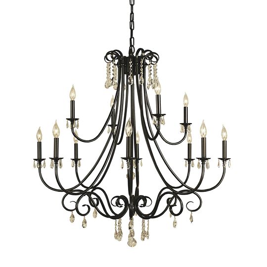 Liebestraum 42 Inch 12 Light Chandelier by Framburg