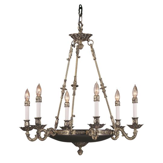 Napoleonic 29 Inch 6 Light Chandelier by Framburg