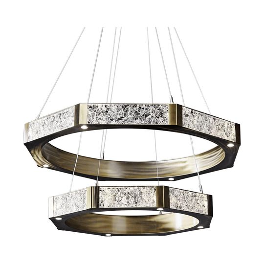 Levi Wilson Glacier 46 Inch 40 Light LED Chandelier by Hammerton Studio