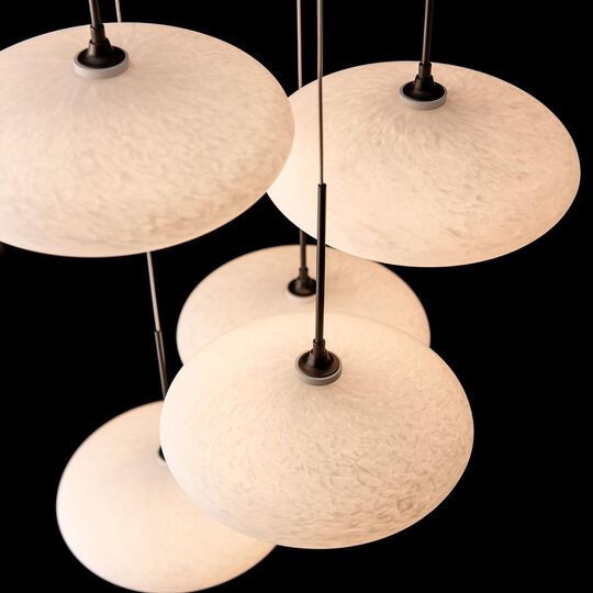 Clouds 20 Inch 5 Light Multi Light Pendant by Hubbardton Forge