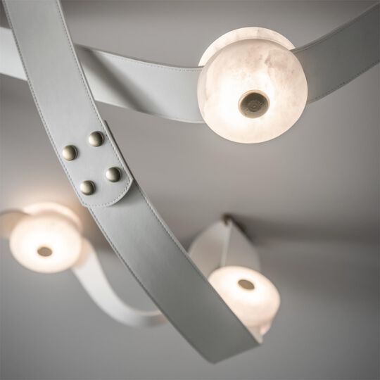 Snaps 45 Inch 12 Light Multi Light Pendant by Hubbardton Forge
