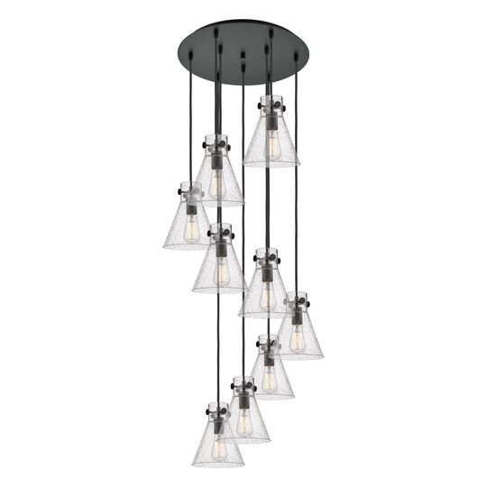 Bruno Marashlian Newton Cone 22 Inch 9 Light Multi Light Pendant by Innovations Lighting