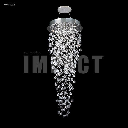 Crystal Rain 24 Inch 8 Light Chandelier by James R. Moder