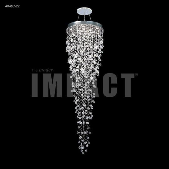 Crystal Rain 32 Inch 12 Light Chandelier by James R. Moder