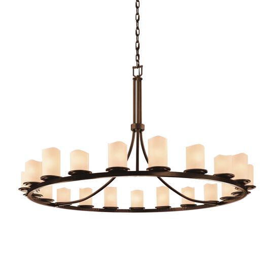 Candlearia 60 Inch 21 Light Chandelier by Justice Design Group