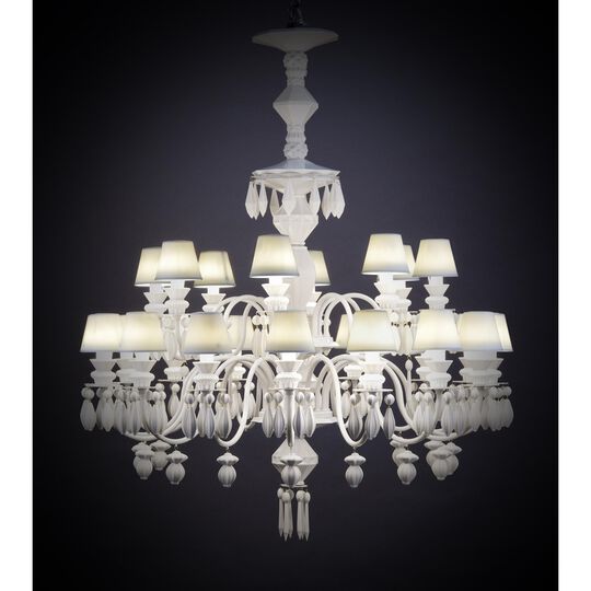 Belle De Nuit 39 Inch 24 Light LED Chandelier by Lladro