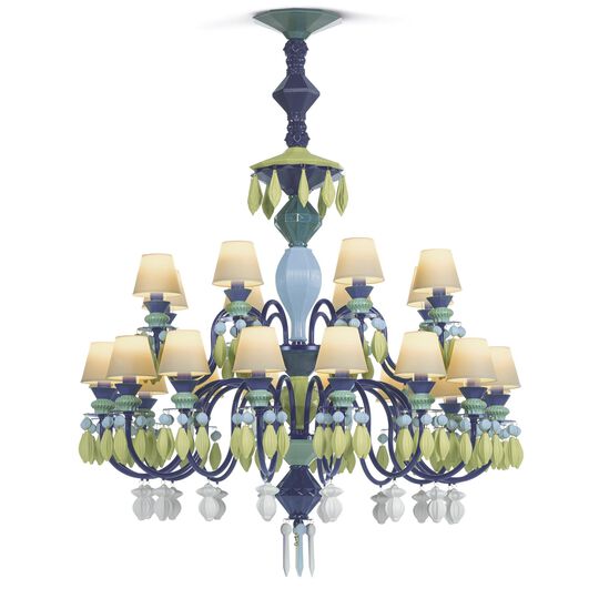 Belle De Nuit 39 Inch 24 Light LED Chandelier by Lladro