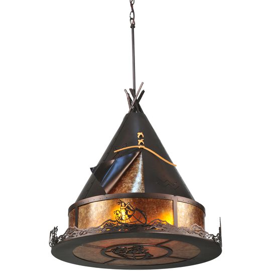 Teepee Athabasca 58 Inch Pendant Light by Meyda Lighting