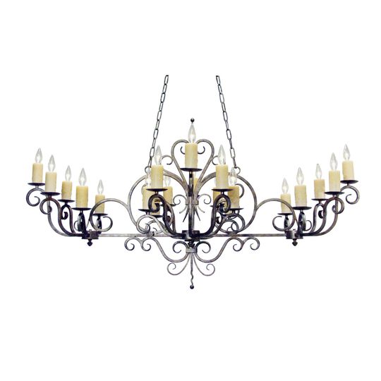 Kean 60 Inch 3 Light Chandelier by Meyda Lighting