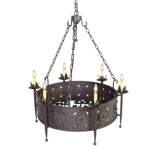 Claudio 38 Inch 6 Light Chandelier by Meyda Lighting