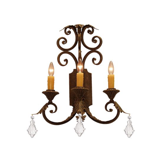 Serratina 26 Inch 3 Light Wall Sconce by Meyda Lighting