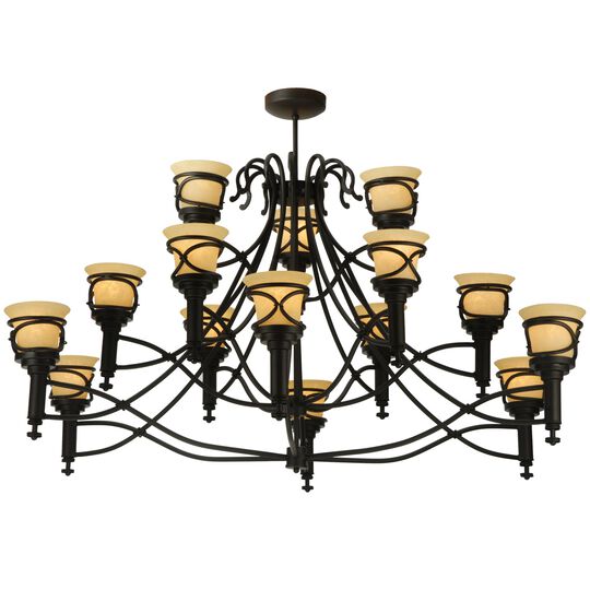 Aspen 58 Inch 15 Light Chandelier by Meyda Lighting