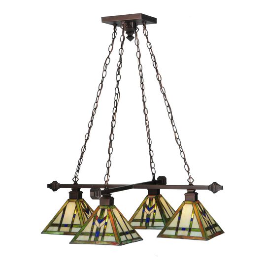 Prairie Wheat 51 Inch 4 Light Chandelier by Meyda Lighting