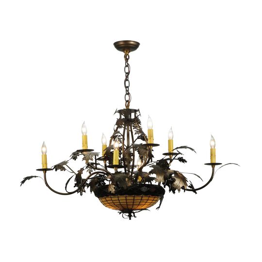 Greenbriar Oak 42 Inch Chandelier by Meyda Lighting