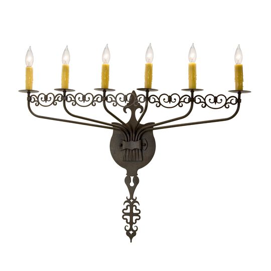 Almonte Large 6 Light Wall Sconce by Meyda Lighting