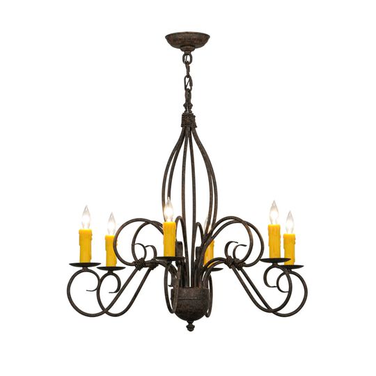 28 Inch 6 Light Chandelier by Meyda Lighting