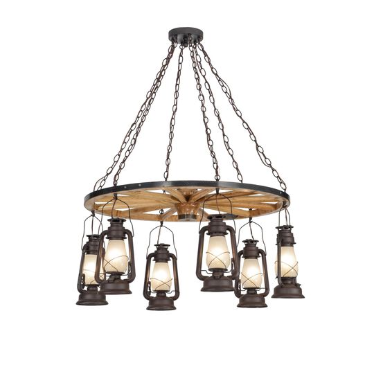 40 Inch 6 Light Chandelier by Meyda Lighting