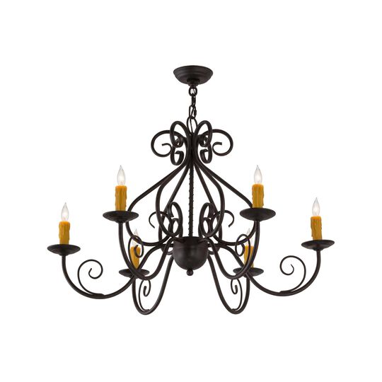 36 Inch 6 Light Chandelier by Meyda Lighting