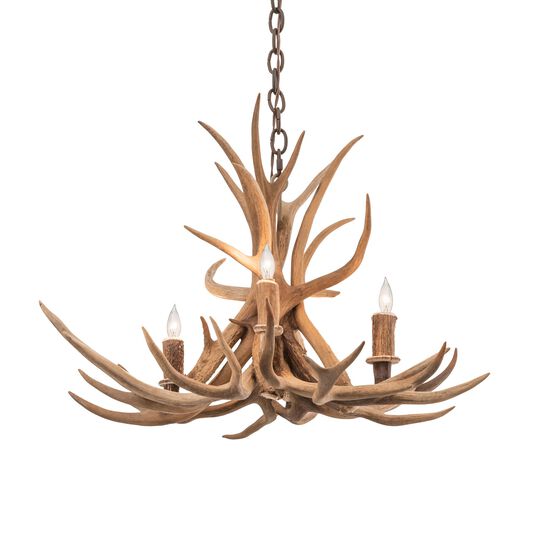 Antlers 29 Inch 2 Light Chandelier by Meyda Lighting