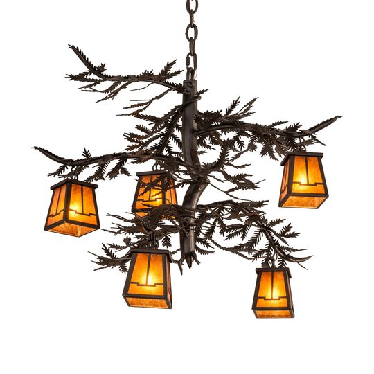 Pine Branch 29 Inch 2 Light Chandelier by Meyda Lighting