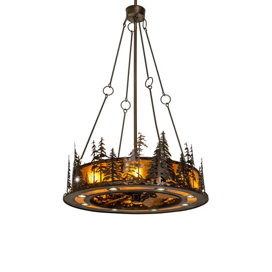 Tall Pines 102 Inch Chandelier by Meyda Lighting