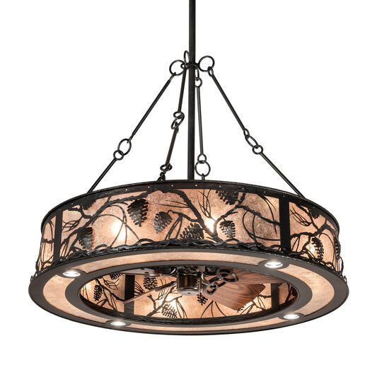 Whispering Pines 108 Inch 12 Light Chandelier by Meyda Lighting