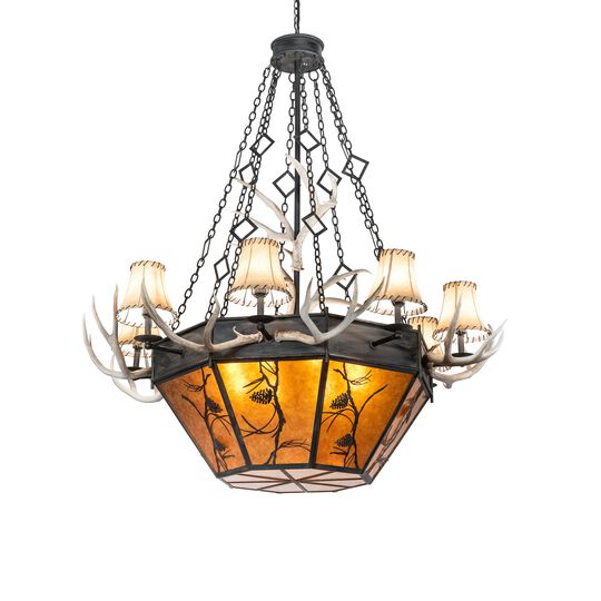 Whispering Pines 60 Inch 16 Light Chandelier by Meyda Lighting