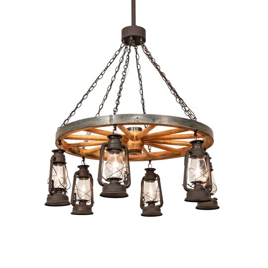 Miners Lantern 40 Inch Chandelier by Meyda Lighting