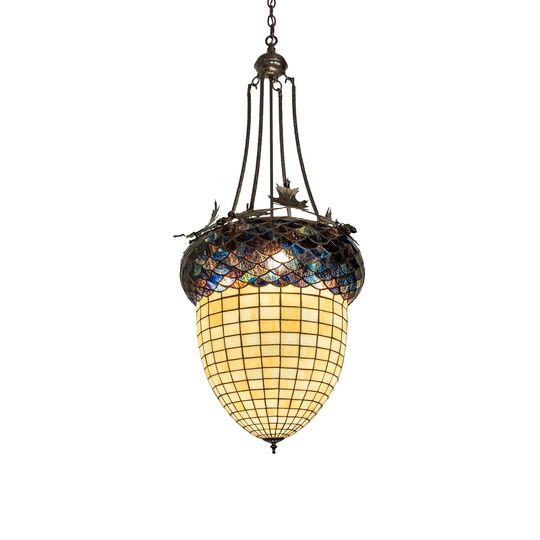 Greenbriar Oak 22 Inch Large Pendant by Meyda Lighting