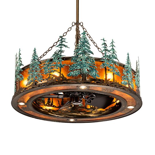 Tall Pines 66 Inch Chandelier by Meyda Lighting