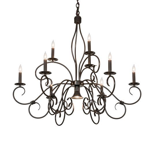 Grace 40 Inch 9 Light Chandelier by Meyda Lighting