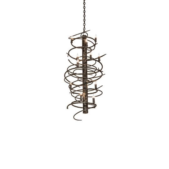 Cyclone 21 Inch 12 Light Mini Chandelier by Meyda Lighting