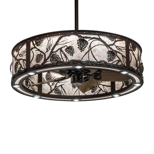 Whispering Pines 37 Inch 2 Light LED Chandelier by Meyda Lighting