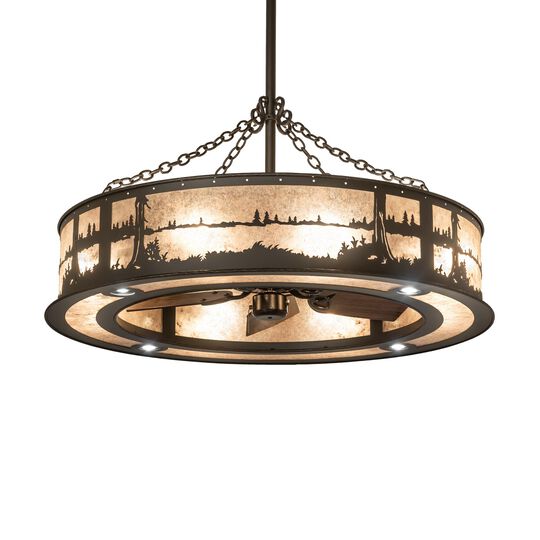 Quiet Pond 44 Inch 4 Light Chandelier by Meyda Lighting