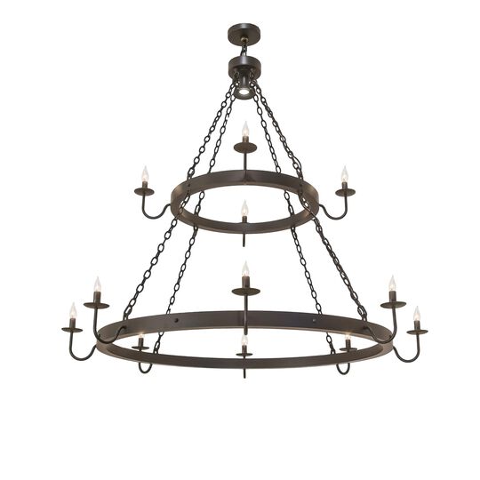 Suffolk 60 Inch 2 Light Chandelier by Meyda Lighting