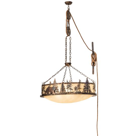 Lone Bear 36 Inch Large Pendant by Meyda Lighting