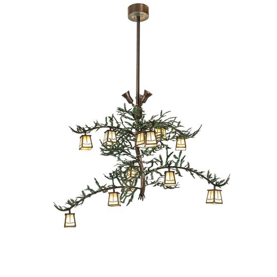Pine Branch 52 Inch 12 Light LED Chandelier by Meyda Lighting