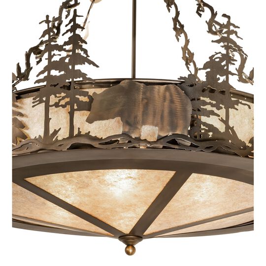 Bear At Lake 24 Inch Large Pendant by Meyda Lighting