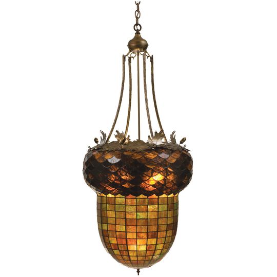 Greenbriar Oak 22 Inch Large Pendant by Meyda Lighting