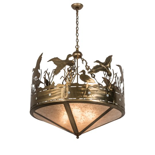 Ducks In Flight 36 Inch Large Pendant by Meyda Lighting