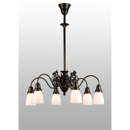 Binghamton Goblet 28 Inch 6 Light Chandelier by Meyda Lighting